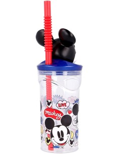 Micke glass Mouse Mouse in 3D with straw RTIST50166 Futurart | Futurartshop.com 2