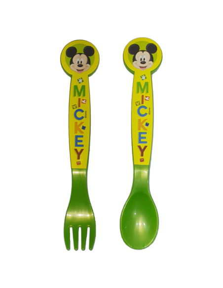 Micke Mouse Mouse - set of 2 plastic cutlery RTIST44217 Futurart | Futurartshop.com