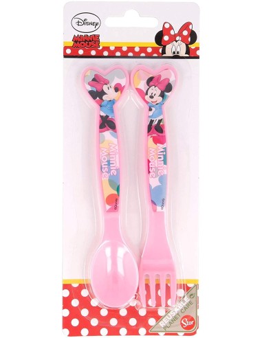 Minnie - Set 2 posate in plastica RTIST51116 Futurart | Futurartshop.com