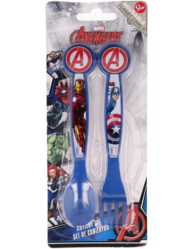 Avengers - Set 2 posate in plastica RTIST57716 Futurart | Futurartshop.com