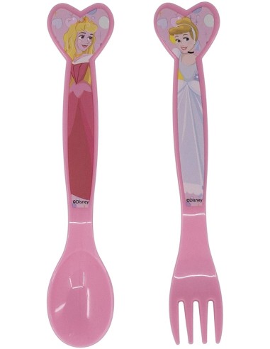 Disne Princip Princesses - set of 2 plastic cutlery RTIST51216 Futurart | Futurartshop.com