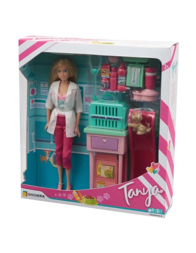 Bambola Tanya pet veterinaria PlaySet GIOTAN03000 Giochi Preziosi | Futurartshop.com