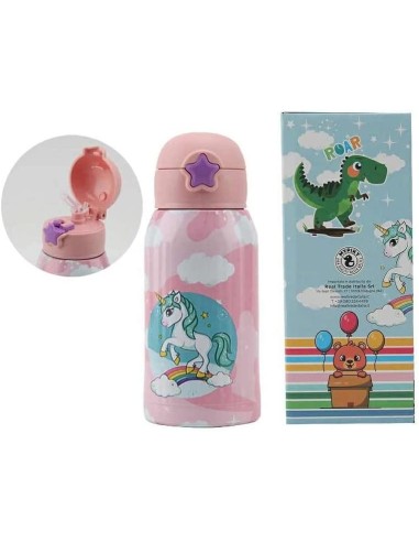 Borraccia termica con cannuccia Baby Animali - 500 ml 4 modelli RTIMPBB04 Futurart | Futurartshop.com