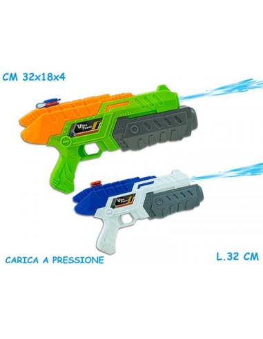 Pistola ad acqua a pressione - 32 cm 2 colori TEO66583 Teorema | Futurartshop.com