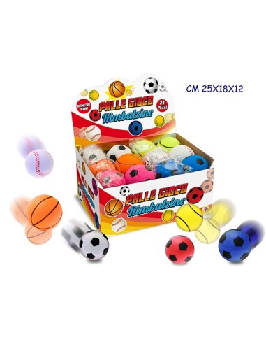 Pallina rimbalzina categoria sport - 63 mm 6 modelli TEO51471 Teorema | Futurartshop.com
