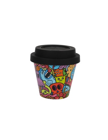 I Drink mini mug in rpet doodle designs-90ml TOTID5110 Futurart | Futurartshop.com