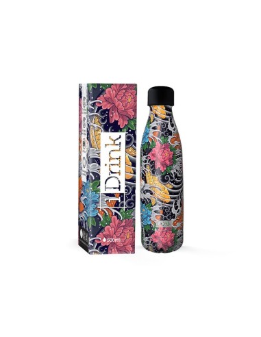 I Drink - Thermal Water Bottle with koi carp 500 ml TOTID0435 Futurart | Futurartshop.com