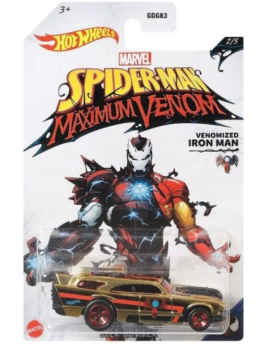Hot Ven heels Venomized Iron Man vehicle in 1 : 64 scale GEBGDG83/GJV25 Mattel | Futurartshop.com