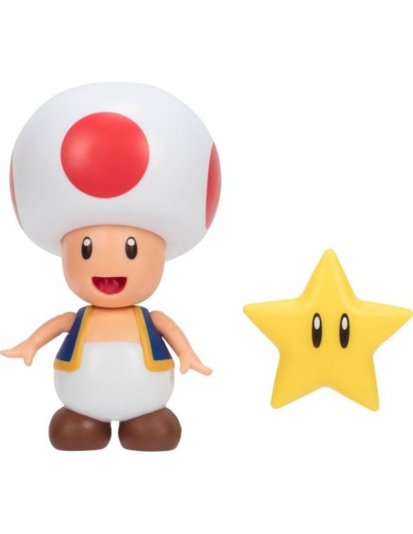 Super Mario character Toad with Star - 11cm JAK40826 Jakks Pacific | Futurartshop.com