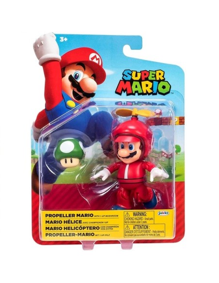 Super Mario helicopter hat with Mushroom-11 cm JAK40827 Jakks Pacific | Futurartshop.com