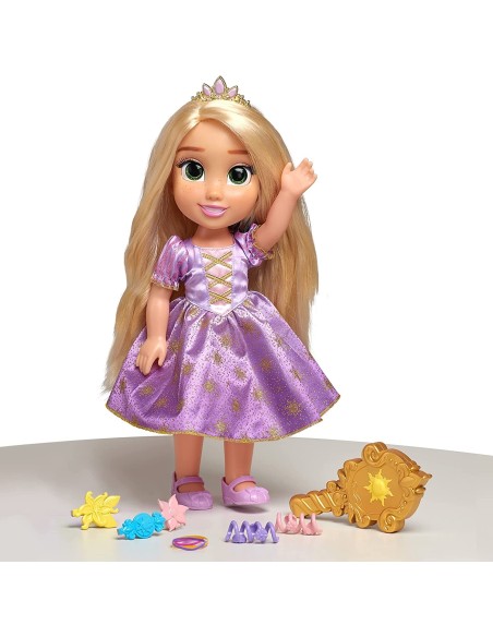 Disne Princ Princess Rapunzel with bright hair and magic brush-35 cm JAK21725 Jakks Pacific | Futurartshop.com