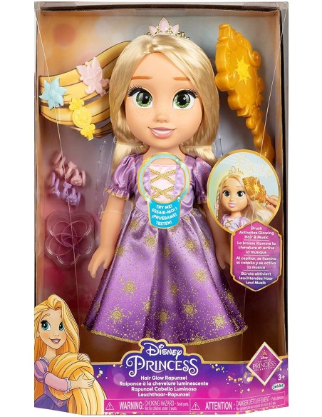 Disne Princ Princess Rapunzel with bright hair and magic brush-35 cm JAK21725 Jakks Pacific | Futurartshop.com