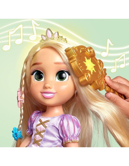 Disne Princ Princess Rapunzel with bright hair and magic brush-35 cm JAK21725 Jakks Pacific | Futurartshop.com