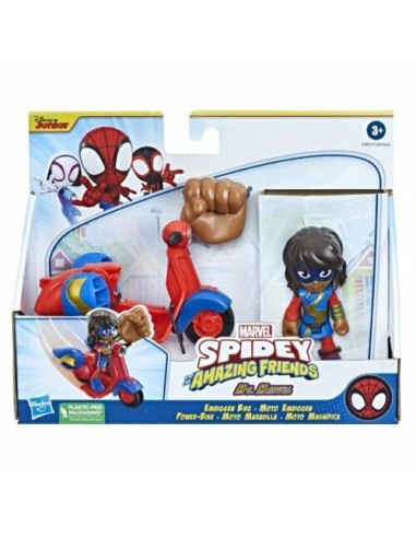 Spide SP and his amazing friends-Ms. Marvel character with Po moto HASF1459/F3991 Hasbro | Futurartshop.com