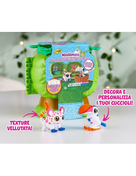 Washimals - Safari Casetta sull'albero CRA74-7476 Crayola | Futurartshop.com