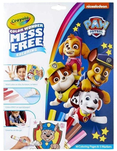 PA Patr Patrol Coloring Book With Magic and transparent markers CRA75-7007 Crayola | Futurartshop.com