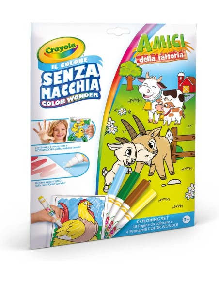 Farm friends Coloring Book With Magic and transparent markers CRA75-7128 Crayola | Futurartshop.com