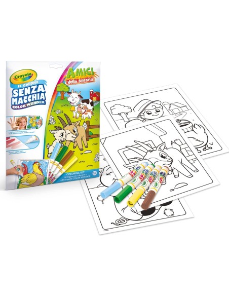 Farm friends Coloring Book With Magic and transparent markers CRA75-7128 Crayola | Futurartshop.com