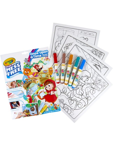 Album da colorare C'era una volta con pennarelli magici e trasparenti CRA75-7142 Crayola | Futurartshop.com