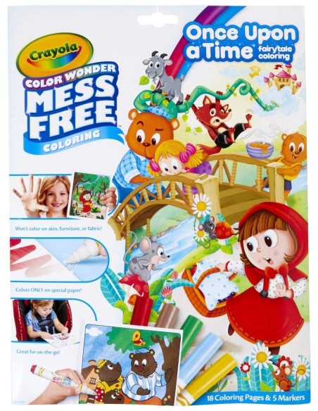 Album da colorare C'era una volta con pennarelli magici e trasparenti CRA75-7142 Crayola | Futurartshop.com