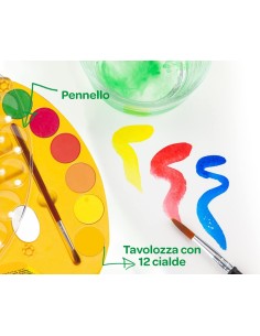 Tavolozza con 12 acquerelli e pennello CRA53-8434 Crayola | Futurartshop.com 2