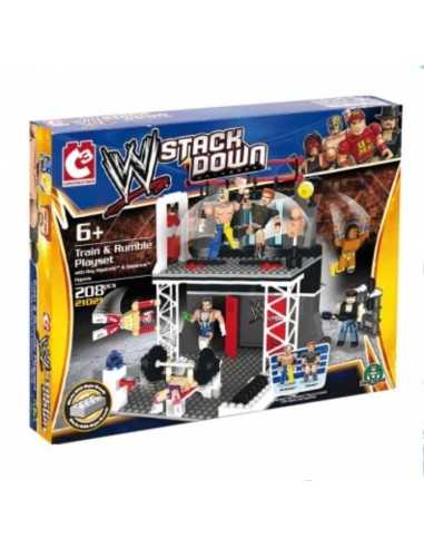 WWE Wrestling down stack construction playset workout GIGNCR21021 Giochi Preziosi | Futurartshop.com
