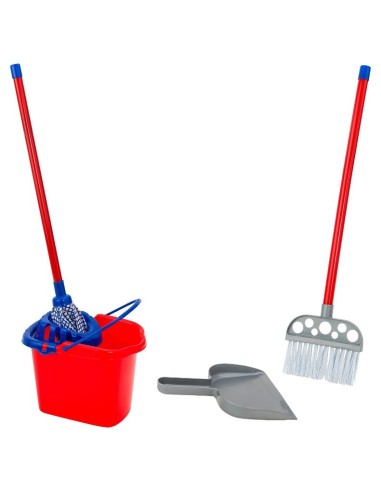 Clean house bucket with mop broom and dustpan GLO40371 Globo | Futurartshop.com