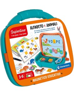 Sapientino - magnetic case Alphabet and animals CLE16714 Clementoni | Futurartshop.com