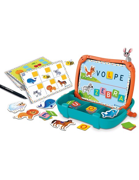 Sapientino - Valigetta magnetica Alfabeto e Animali CLE16714 Clementoni | Futurartshop.com