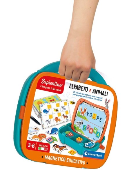 Sapientino - magnetic case Alphabet and animals CLE16714 Clementoni | Futurartshop.com