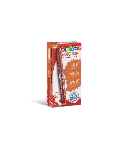 Carioca Penna cancellabile rossa Ops Pop ARV31044/03 Futurart | Futurartshop.com