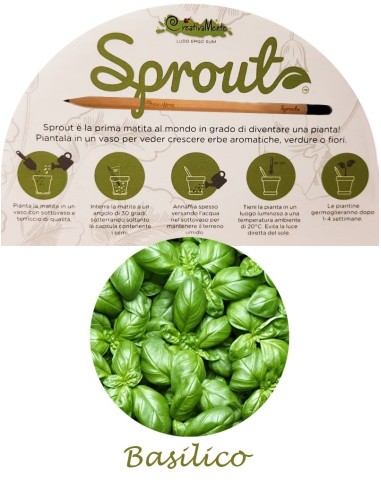 Plantable pencil with basil seeds LAGSPR-01 Futurart | Futurartshop.com