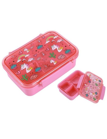Lunch box with unicorns and cutlery TOTID2016 i-total | Futurartshop.com