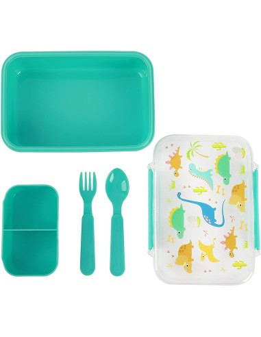 Lunch box with dinosaurs and cutlery TOTID2017 i-total | Futurartshop.com