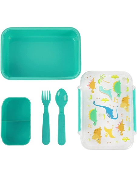Lunch box with dinosaurs and cutlery TOTID2017 i-total | Futurartshop.com