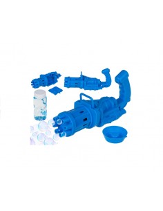 Mitrailleuse bubble shooter de couleur bleue avec liquide 55 ml OTB36/0052 Out of The Blue- Futurartshop.com