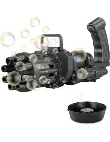 Bubble shooter machine gun with liquid 55 ml colors golden-black OTB36/0051 Out of The Blue | Futurartshop.com