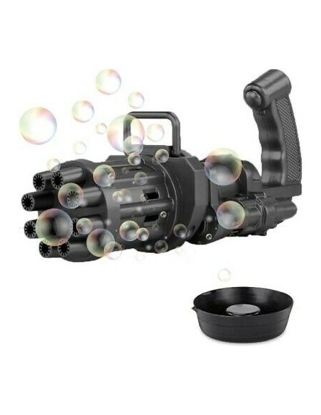 Bubble shooter machine gun with liquid 55 ml colors golden-black OTB36/0051 Out of The Blue | Futurartshop.com