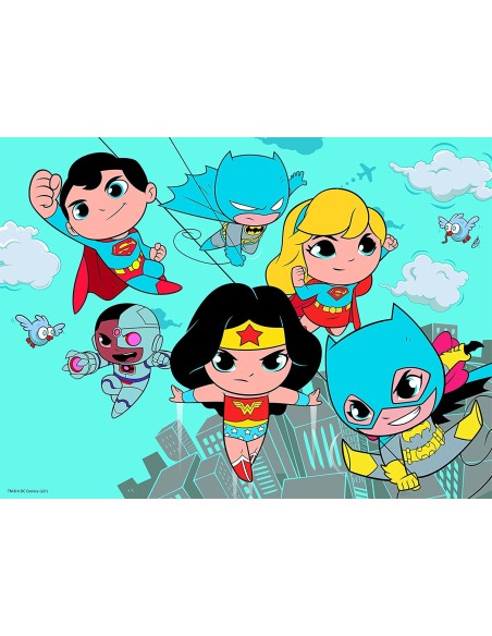 Magic Puzzle ad acqua DC Super eroi friends 15 pezzi CLE22243 Clementoni | Futurartshop.com