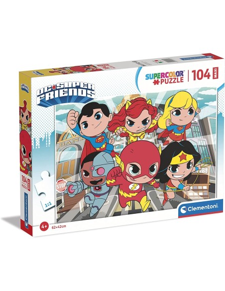 Puzzle DC Super Friends 104 maxi pezzi CLE25720 Clementoni | Futurartshop.com