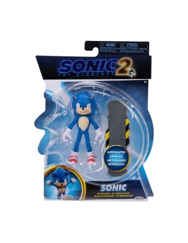 Sonic 2 personaggio Sonic con snowboard JAK41266-1 Jakks Pacific | Futurartshop.com