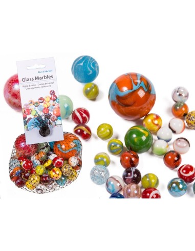 Mesh glass marbles-assorted colors OTB59/2115 Out of The Blue | Futurartshop.com