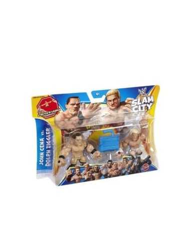 WWE Slam City Dolph Ziggler e John Cena - Personaggi cartoni animati battaglia MATTBJN68/BHK79 Mattel | Futurartshop.com