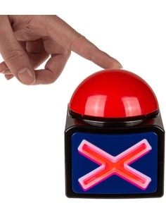 Plastic Buzzer button with Led lights and sounds OTB60/1147 Out of The Blue | Futurartshop.com 2