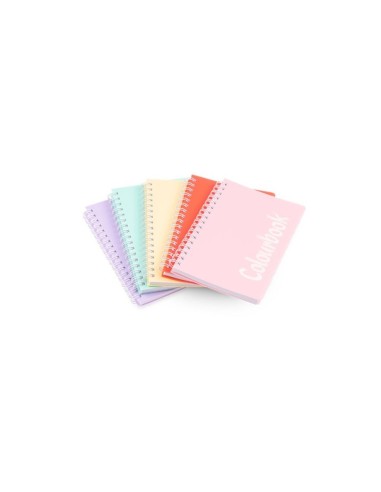 Notebook A6 spiral pastel colors-Rigo 1R LAGCOL19031 Colourbook | Futurartshop.com