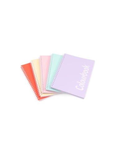 Notebook A5 spiral pastel colors-Rigo 1R LAGCOL18235 Colourbook | Futurartshop.com