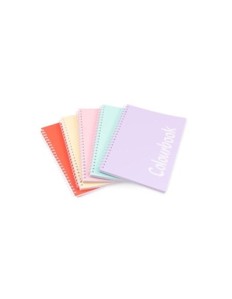 Quaderno A5 spiralato colori pastello - Rigo 1R LAGCOL18235 Colourbook | Futurartshop.com