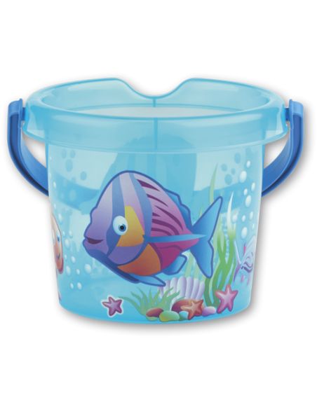 Secchiello Baby immagine pesciolini - 2 colori trasparenti AND0301-0002 Androni | Futurartshop.com