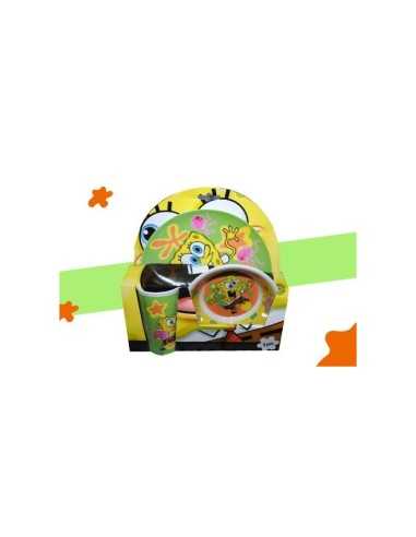 set piatti e bicchiere spongebob TOY20501  | Futurartshop.com