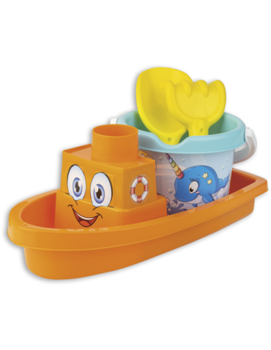 Plasetset Sea Happ Fish Fish Boat with bucket AND1980-FISH Androni | Futurartshop.com